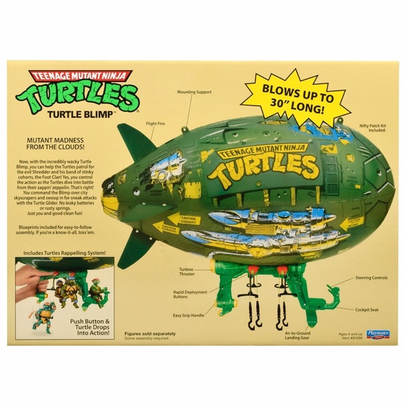 Teenage Mutant Ninja Turtles Classic Turtle Blimp Vehicle TMNT - Picture 3 of 3
